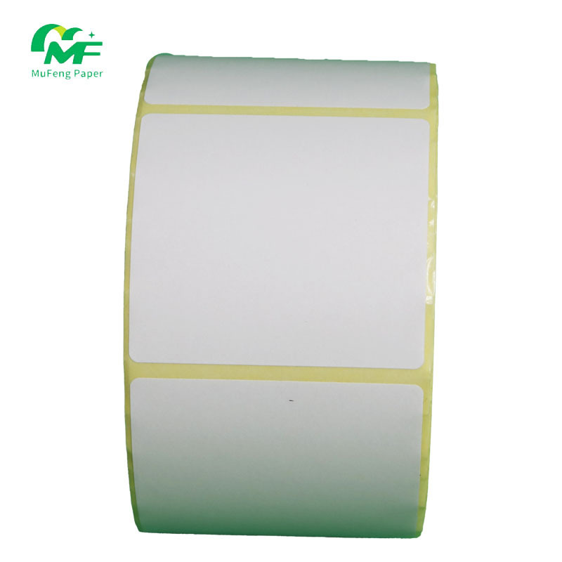 Customized 100X150mm thermal label sticker for printer labels white  waterproof label roll