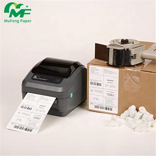 Fast delivery free sample 4x6 shipping label a6 thermal sticker paper 100*100mm thermal label