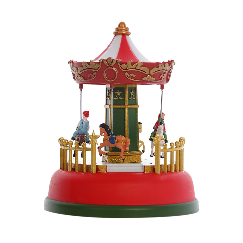 2021 Christmas ornament mini merry-go-round ferris wheel decoration celebrating new year