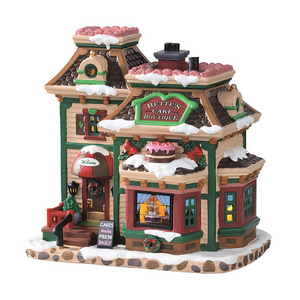 Christmas Building Decoration, Multi-Colored Snow Village Building and Accessories Christmas Forest Holiday Village