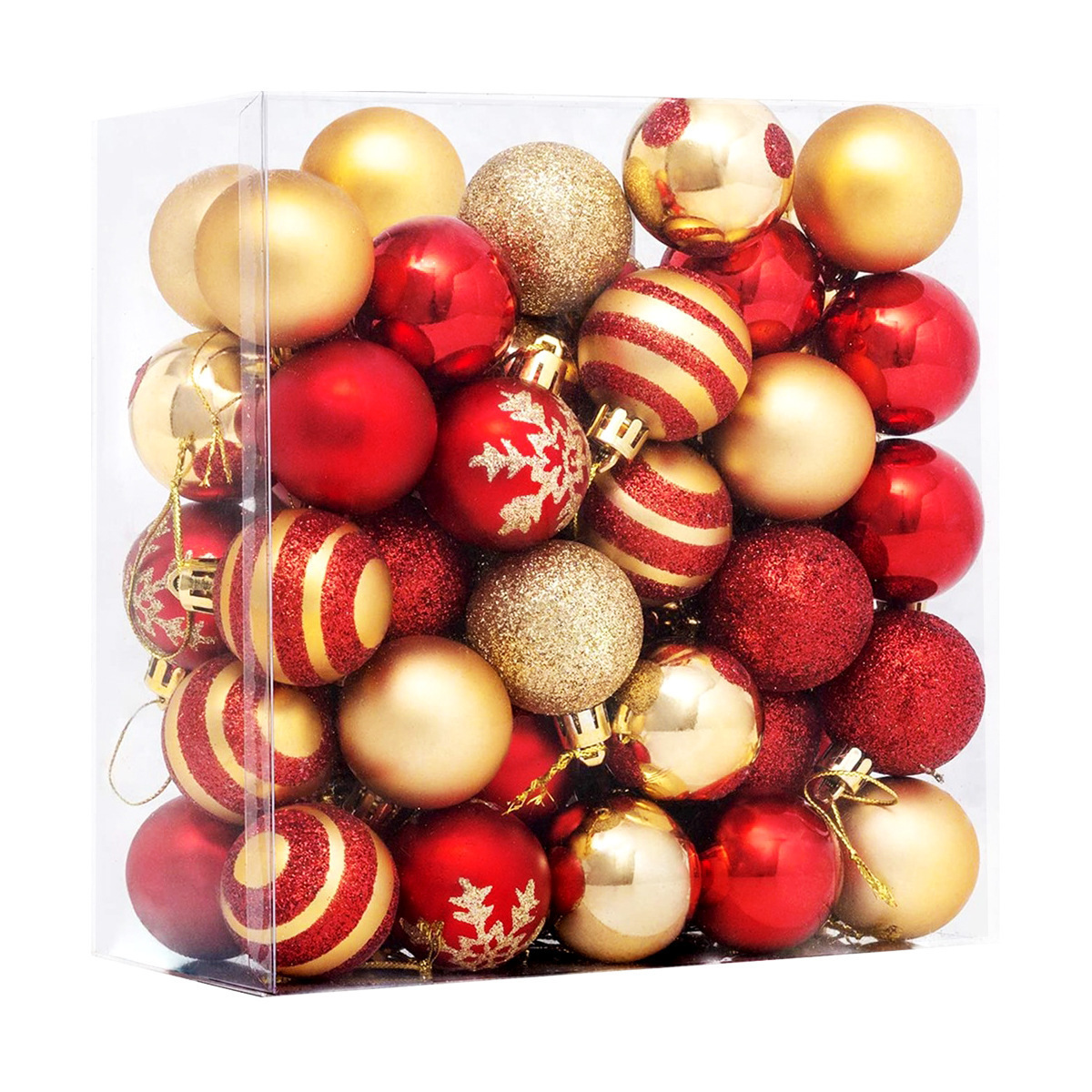 Hot Sale Christmas Decoration Xmas Ornament Plastic Shatterproof Decorative Round Hanging Christmas Ball