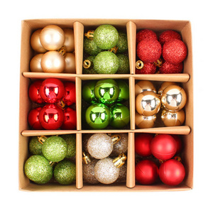 Red White Large Bright Coloured Bauble Ornaments Christmas Decoration Shiny Colored Glass Christmas Balls For Sale