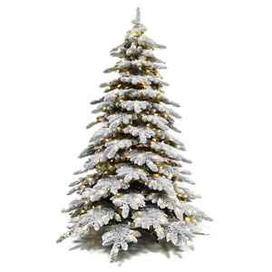 2023 New High Quality Artificial Flocked Christmas Tree Flocked Christmas Tree with Stand