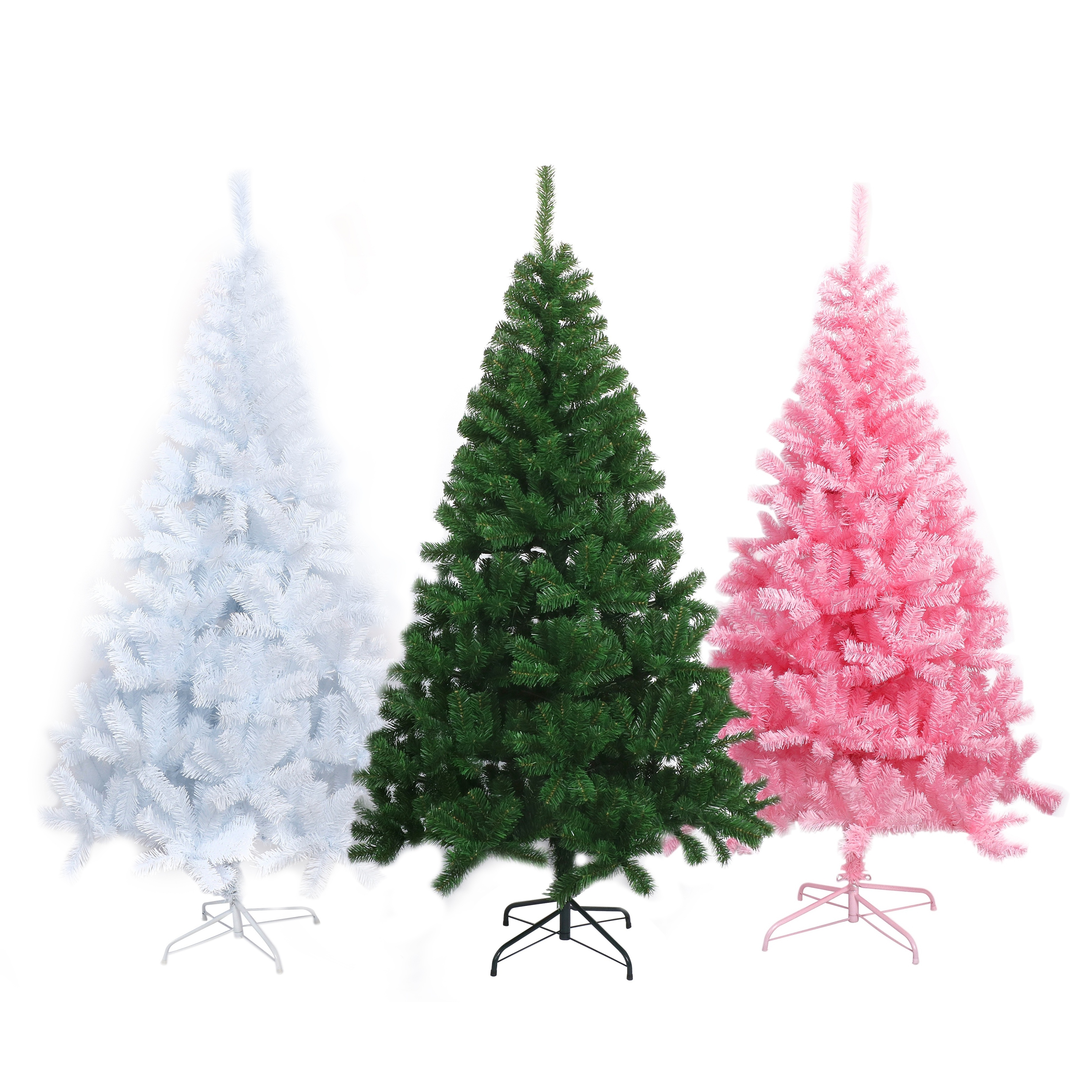 Factory Wholesale Outdoor Christmas Trees 6FT 7FT PVC&PE Mixed High Quality Large Christmas Tree Decoration