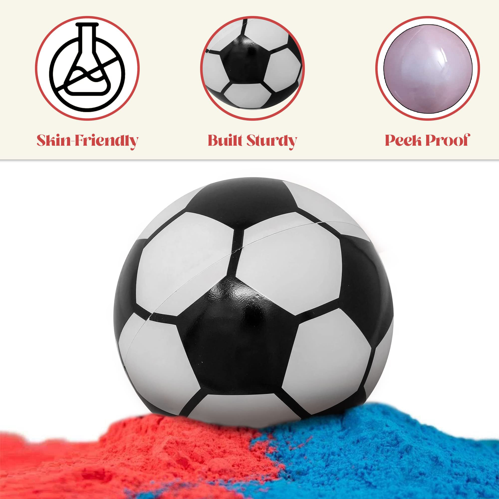 Baby Boy Girl Gender Reveal Soccer Ball Powder Gender Reveal Football Blue and  Powder Baby Shower Party Supplies