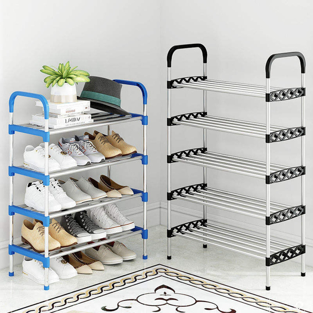 Wholesale Easy To Assemble Portable Stainless Steel Shoes Display Shelf