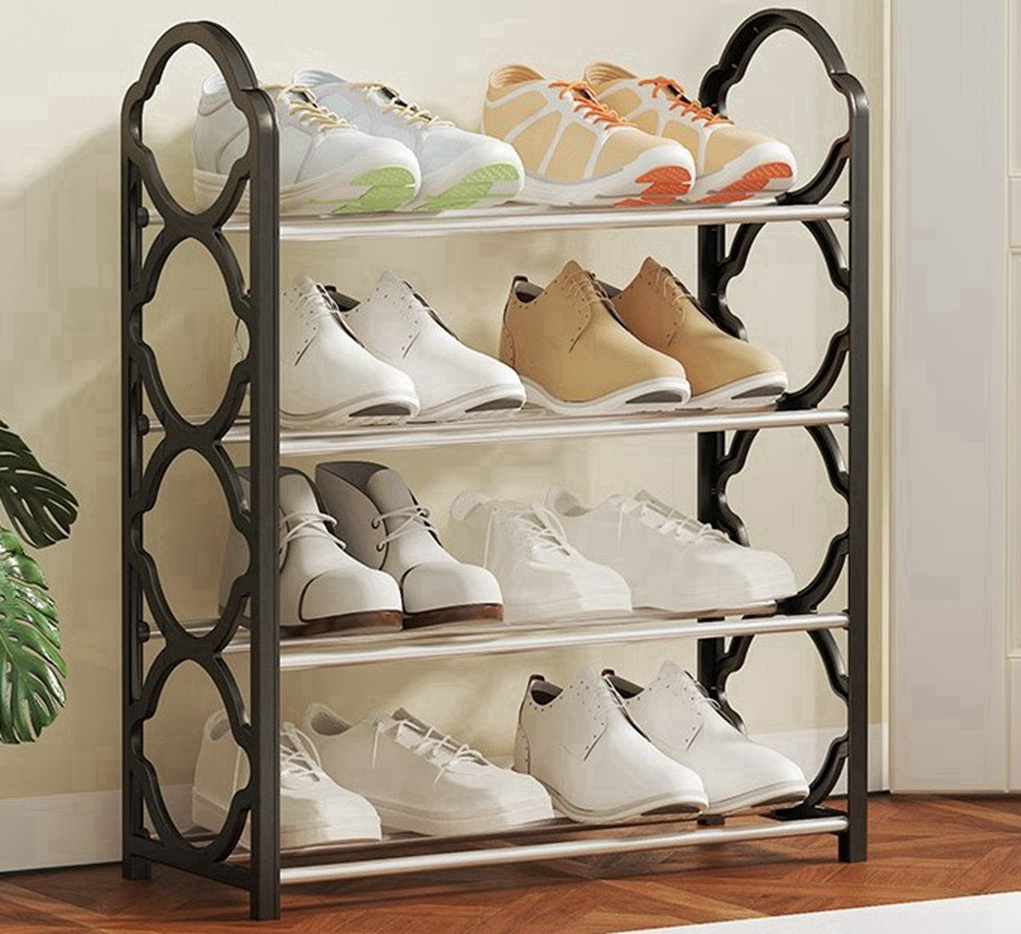 New Design Metal Rustic Shoe Rack With Seating Cushion N Shoe Rack For Home Entrance Modern Shoe Long Rack Cabinet