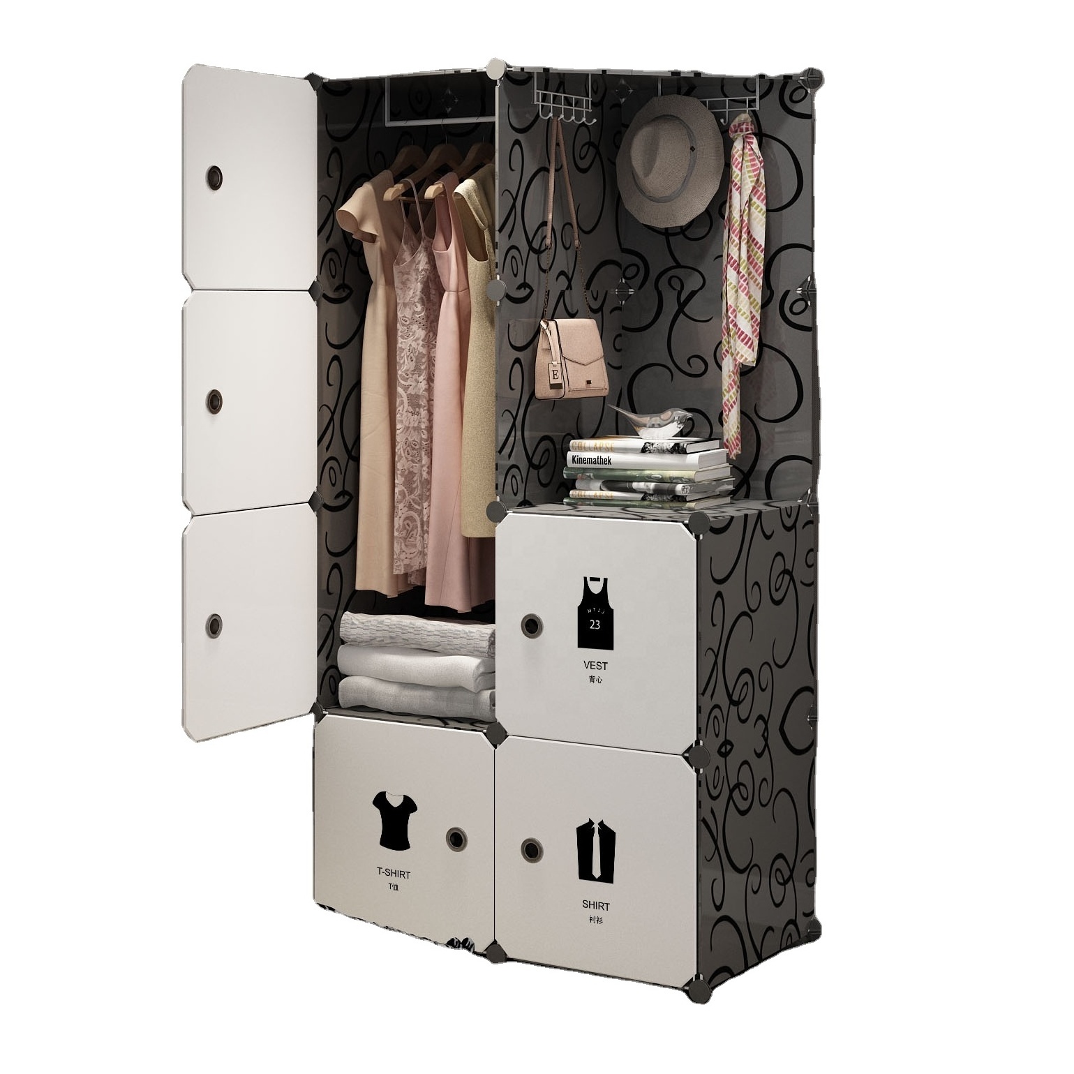 Special Offer Home Bar Small Wardrobe Babies And Kids Closet Storage Wardrobe Mall Wardrobes For Clothes