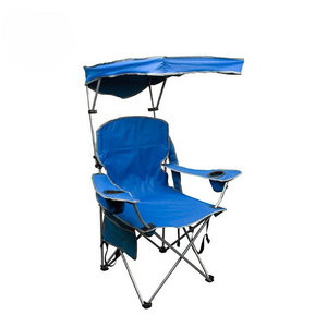 Portable Adjustable Hiking Lawn Umbrella Fishing Folding Camping Beach Chair With Canopy