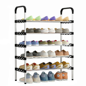 manufacturer wholesale Stainless steel storage rack shoe cabinet multi-layer simple shoe rack organizer