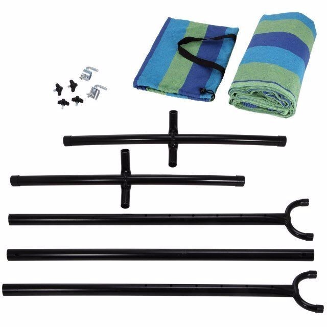 Free Standing Hammocks for Camping Garden Easy Set Up Stand Hammock Adjustable Height Space Saving With Portable Carry Bay