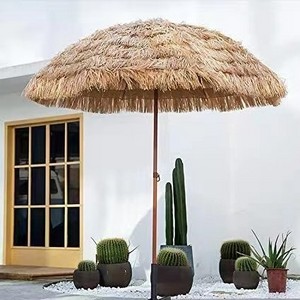 Wholesale Outdoor 270CM Round Patio Sunshade Gardens Straw Grass Beach Umbrella