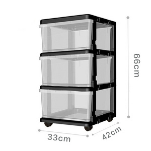 Classical 3-tier 4-tier 5-tier plastic drawer organizer with wheels plastic drawers