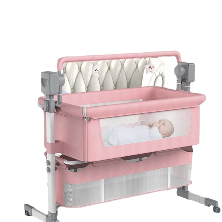 Low Price Buff Baby Mini Crib China New Born Baby Bed Crib Metal Baby Cribs For Girls BestSuppliers