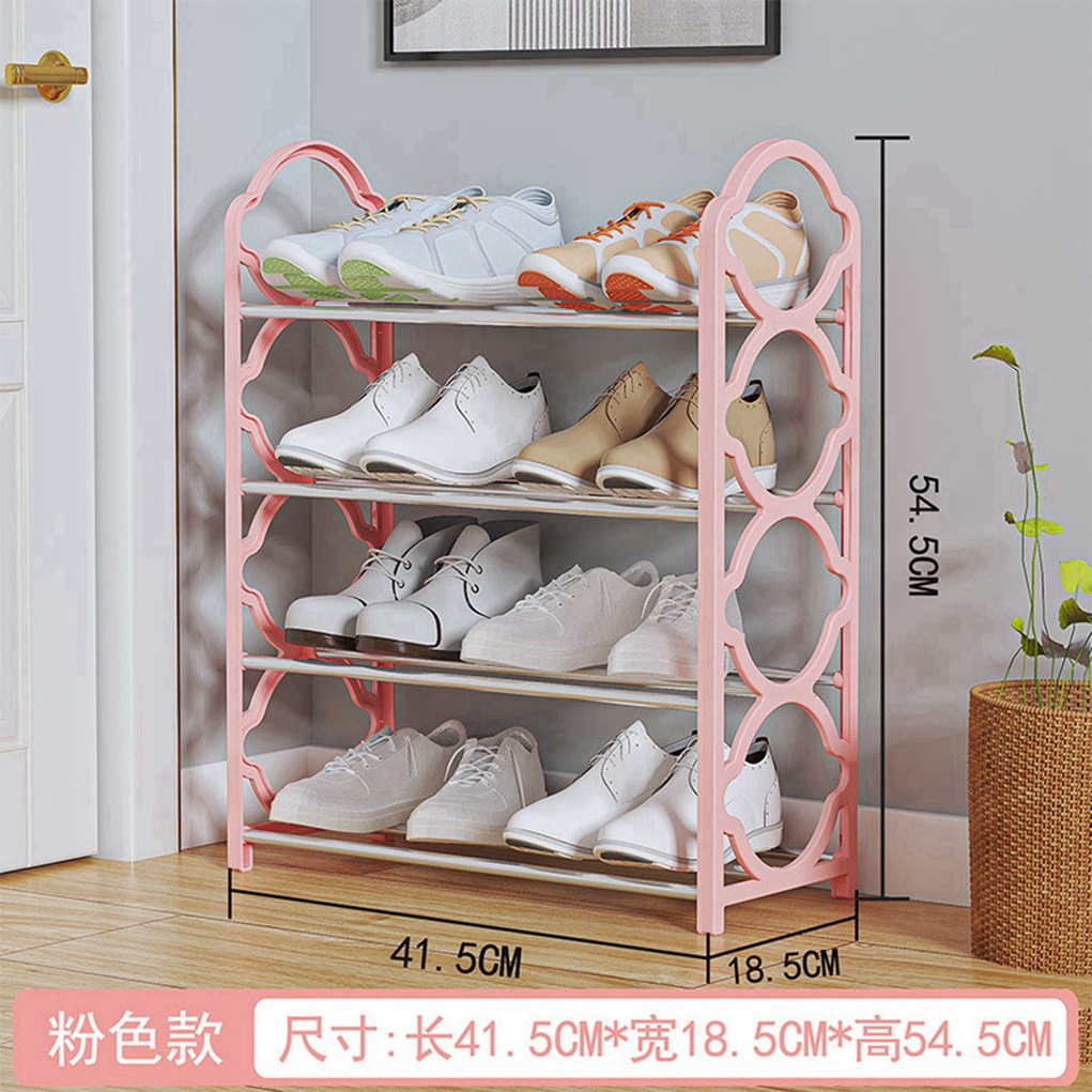 2022 Yes Multi-layer Book And Shoe Rack Foldable Metal Shoe Rack For Entryway Hallway Closet