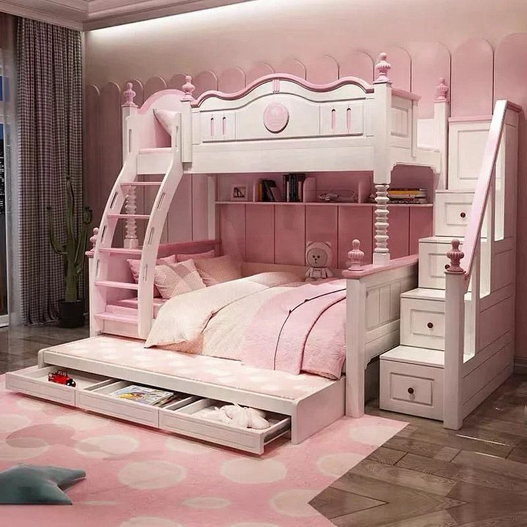 Sale Villa Kids Twin' Beds Boy Pink Kids' Beds Camas Para Ninas Hello Kitty Blue Kids' Beds For A Girl