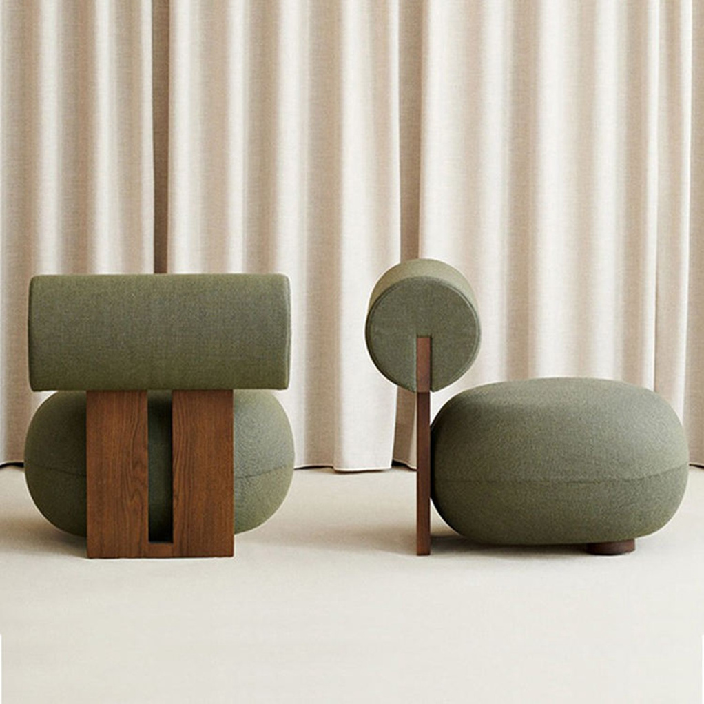 Experience Modern Luxury with Nordic Design Furniture: Velvet Lounge Chair and Hotel Lobby Sofa Chairs