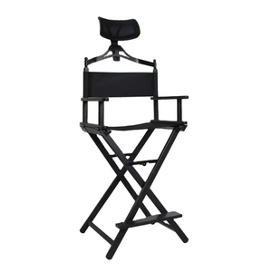 high quality foldable aluminum makeup chair folding director chairs with headrest