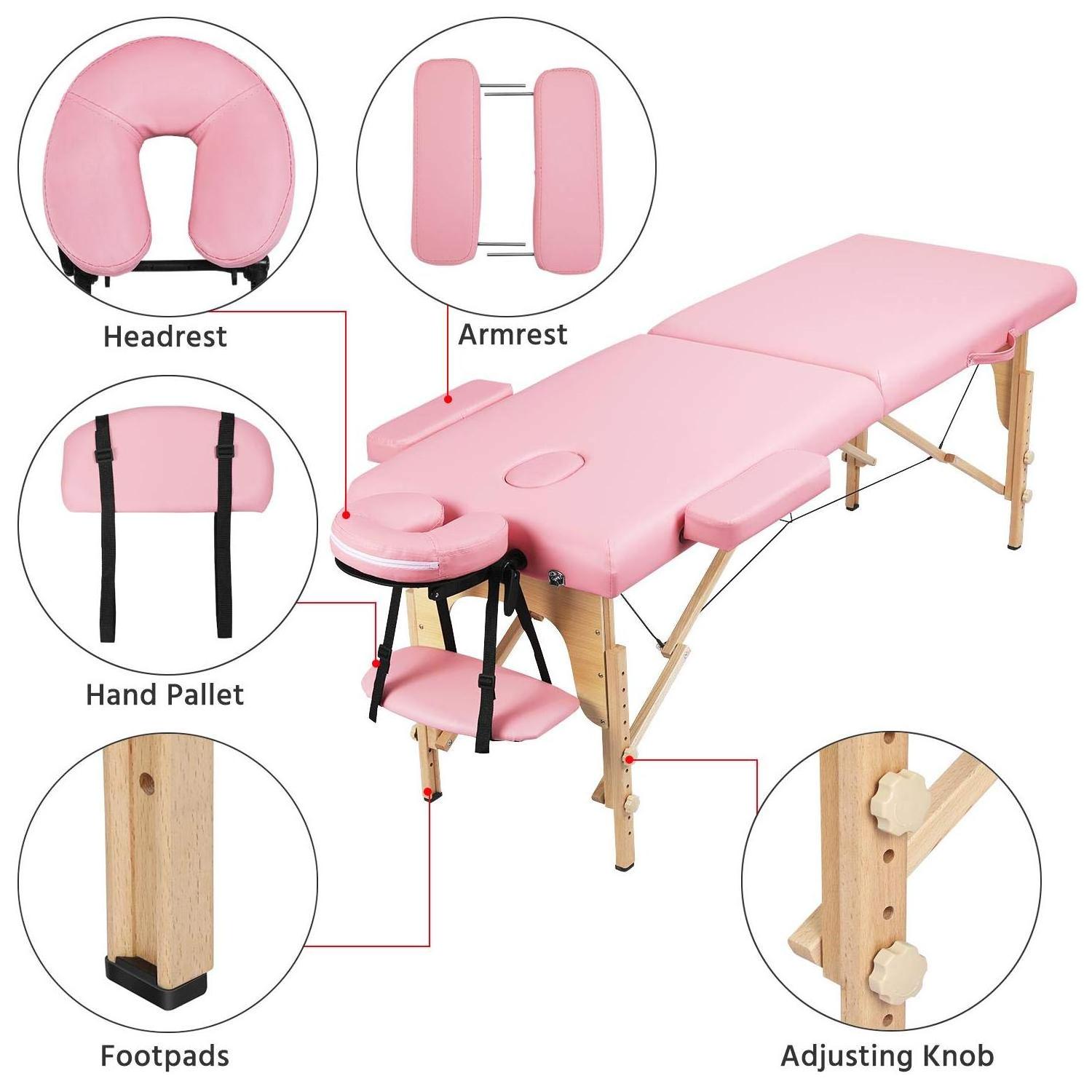 2023 New Design Camillas De Masajes Portable Massage Tables for Sale 10 Extra Wide 30 Salon Furniture CE Modern 100 Pcs