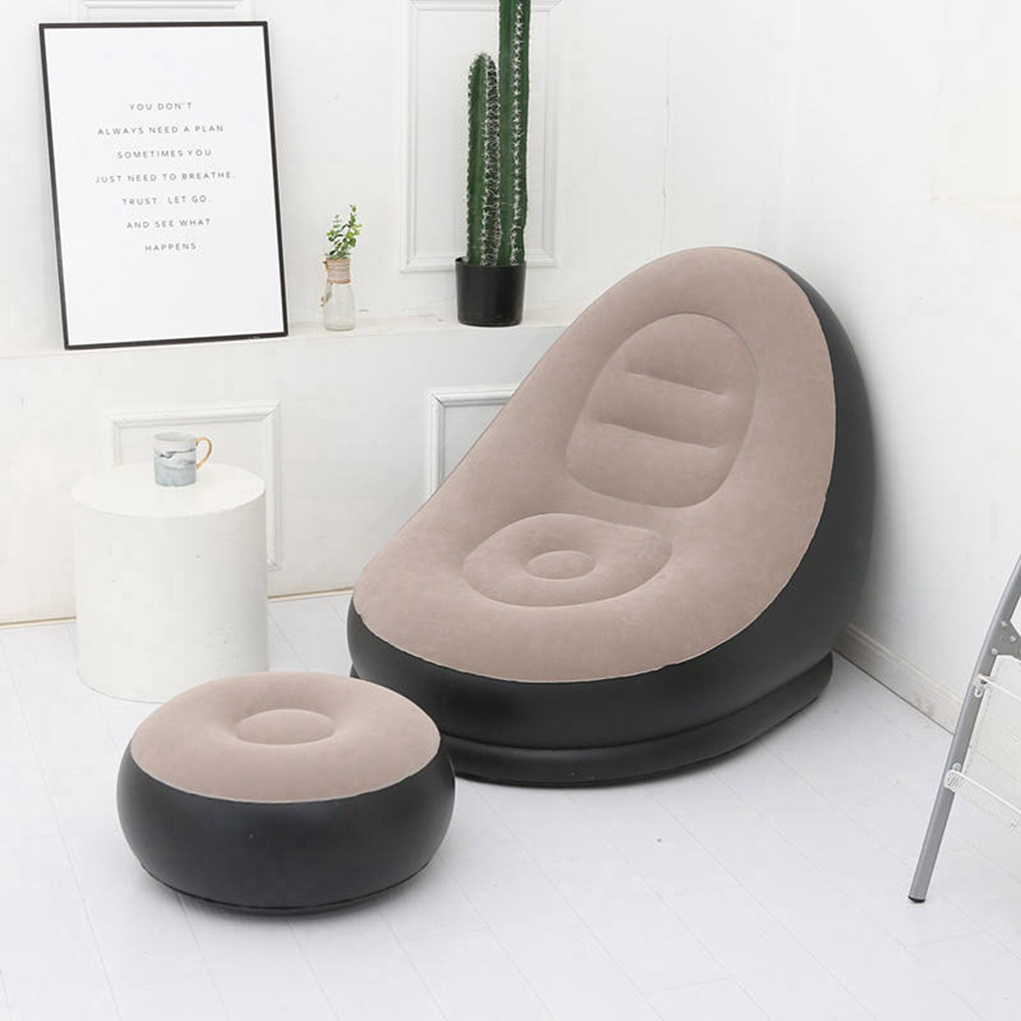 Bean Bag Inflatable Chair with Household Air Pump Air Inflatable Sofa Couch Lounge Gaming Chair for Indoor Livingroom Bedroom