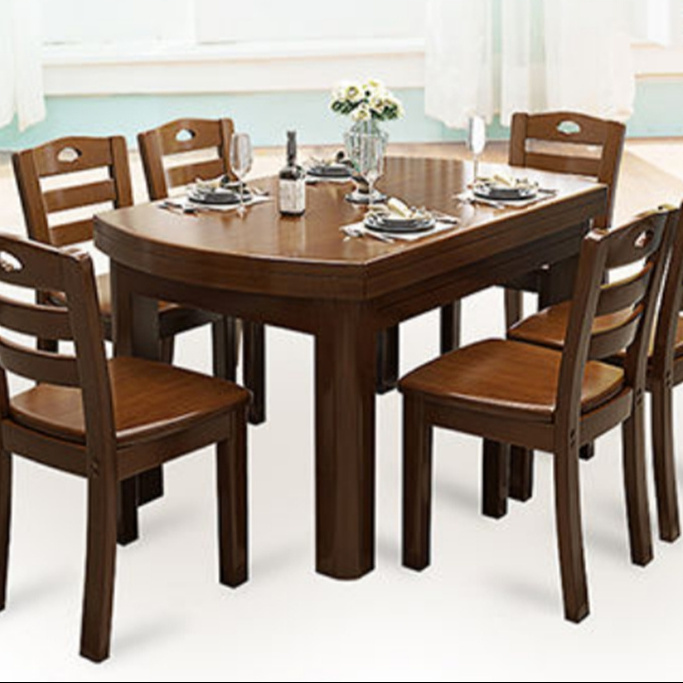 New Design Solid Wood Classic Dinner House Round Rotating Dining Table: A Must-Have for Modern Homes