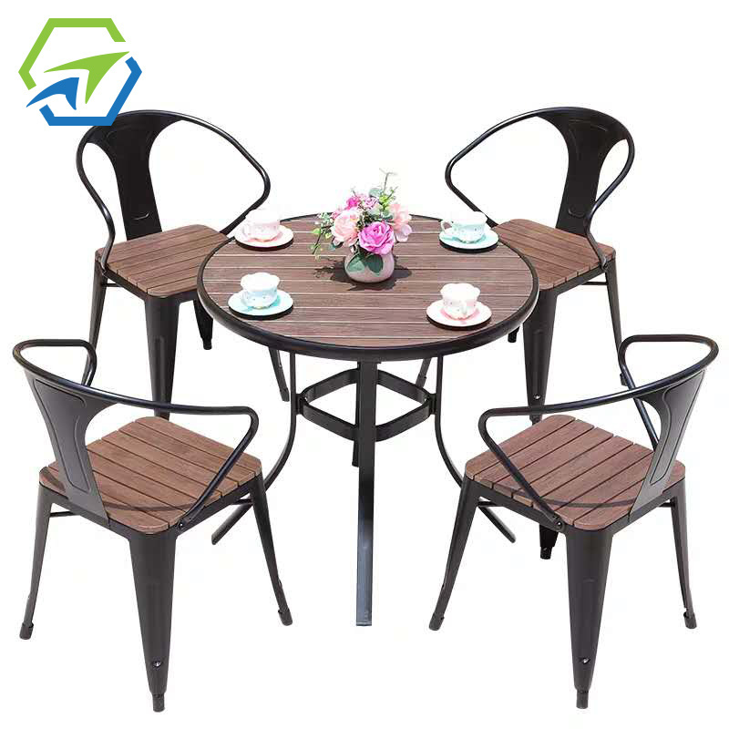 Modern Cafe Table Chairs Commercial bistro Luxury Outdoor Restaurant Furniture Set