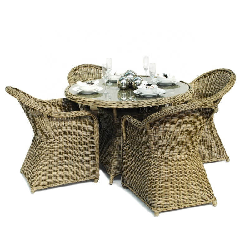 out door furniture 5 piece rattan dining room garden outdoor patio furniture 4 seater dining table sets for restaurant