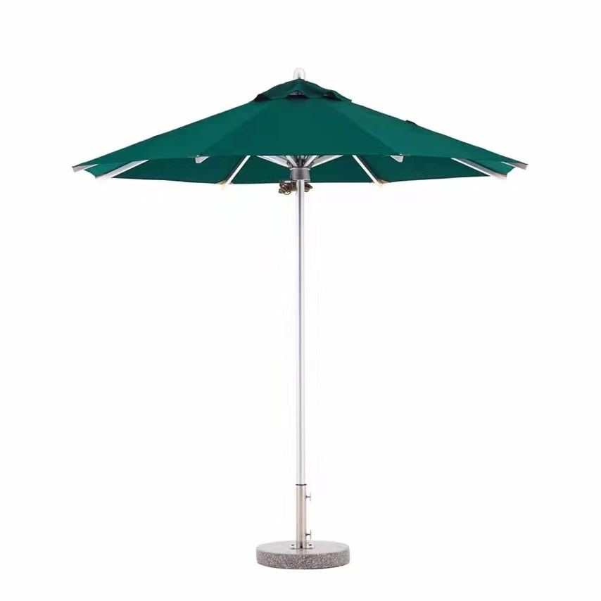 Cantilever restaurant automatic patio outdoor furniture umbrella Luxury Garden Wooden Pole Beach Outdoor Sunshade Umbrella