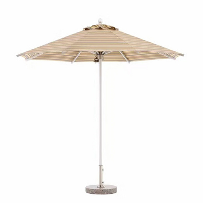 Cantilever restaurant automatic patio outdoor furniture umbrella Luxury Garden Wooden Pole Beach Outdoor Sunshade Umbrella