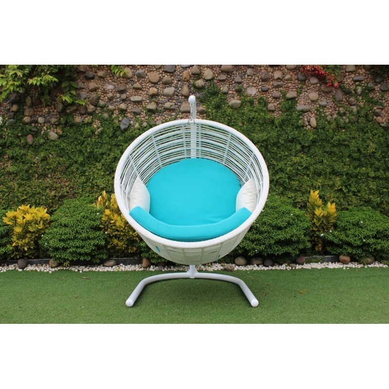 Standing Egg Chair Swing Pillow Black Hanging Chairs White Mushroom Single Patio Swings Balcony Ceiling Rocking Cushion