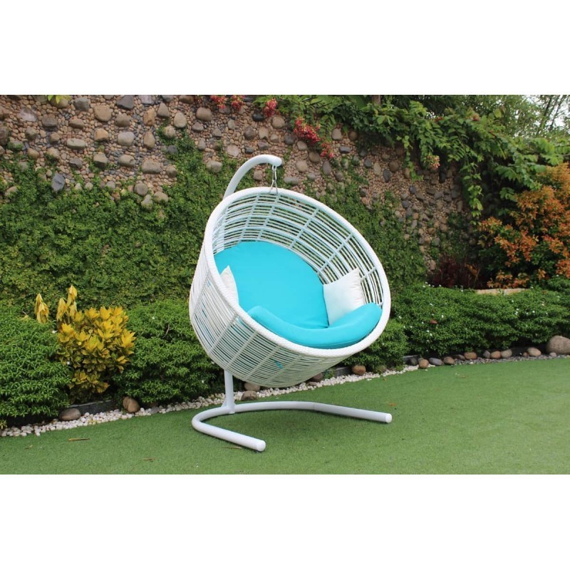 Standing Egg Chair Swing Pillow Black Hanging Chairs White Mushroom Single Patio Swings Balcony Ceiling Rocking Cushion