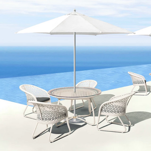 Outdoor Session Garden Furniture Rattan Outdoor Terrace Square Round Table And Chairs Garden Patio Furniture