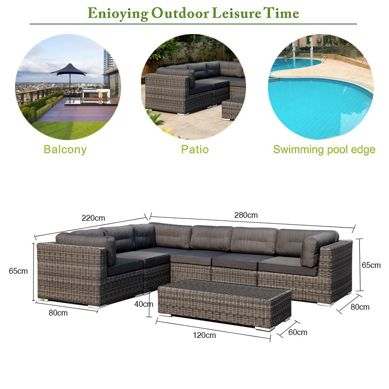 All weather out door furniture patio luxury rattan garden sofas outside seats outdoor patio garden furniture