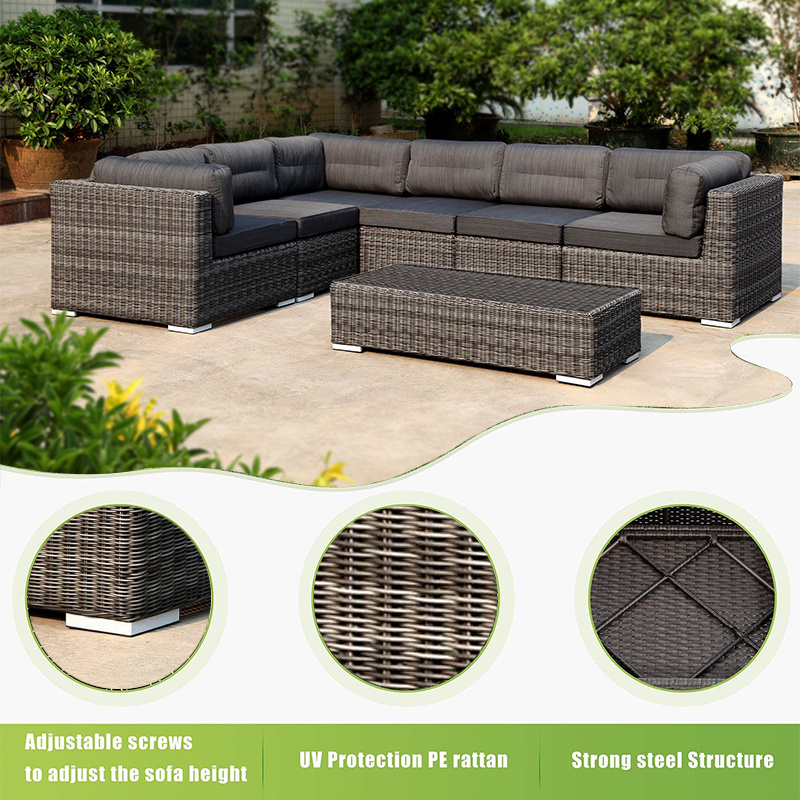 All weather out door furniture patio luxury rattan garden sofas outside seats outdoor patio garden furniture