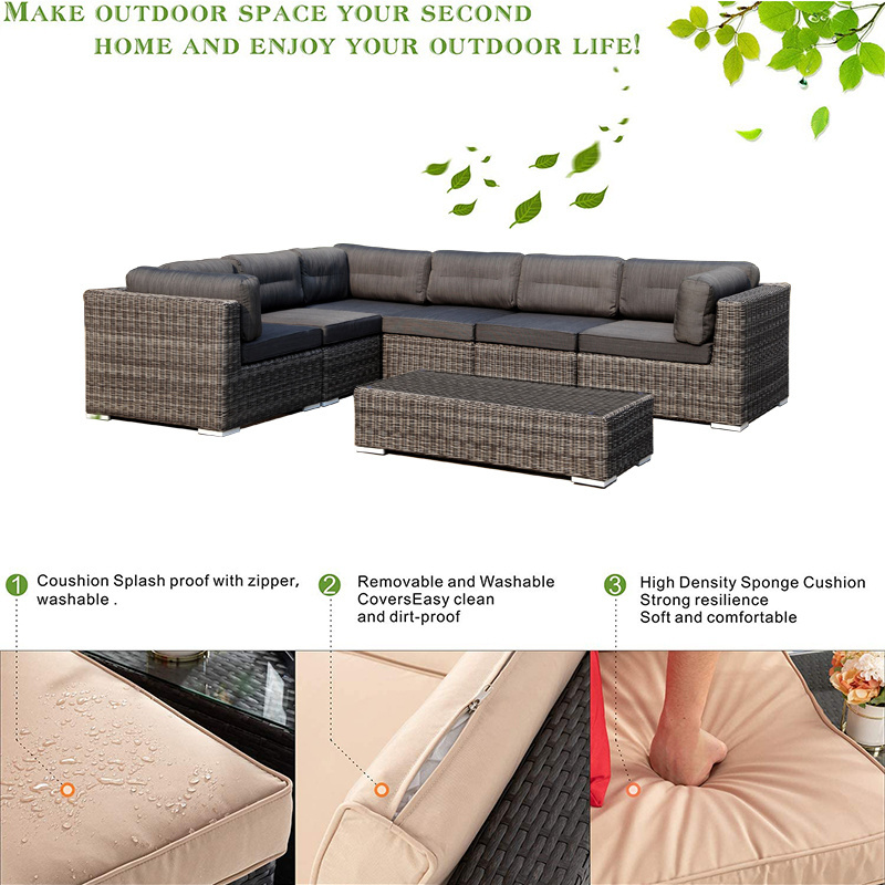 All weather out door furniture patio luxury rattan garden sofas outside seats outdoor patio garden furniture