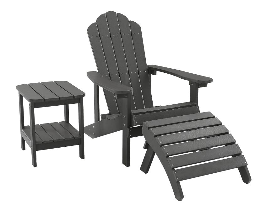 Modern Beach Lounge Outdoor Furniture Patio Lawn HDPE Resin Synthetic Wood Sun Beach Adirondack Chair For swimming pool