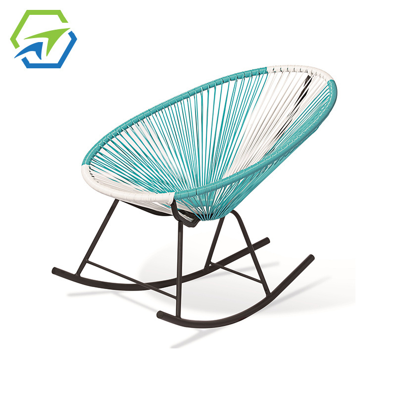 wholesale patio rattan garden round string moon chairs metal egg lounge acapulco single garden chair outdoor