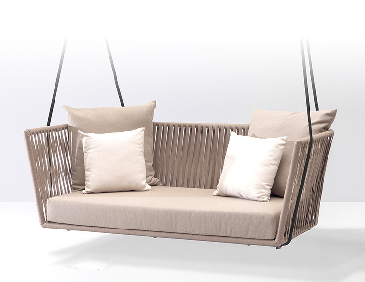 Luxury Garden Furniture Rattan Hammock Swings Outdoor Hanging Sofa Patio Swing Chair