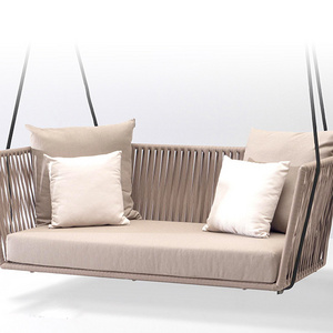 Luxury Garden Furniture Rattan Hammock Swings Outdoor Hanging Sofa Patio Swing Chair