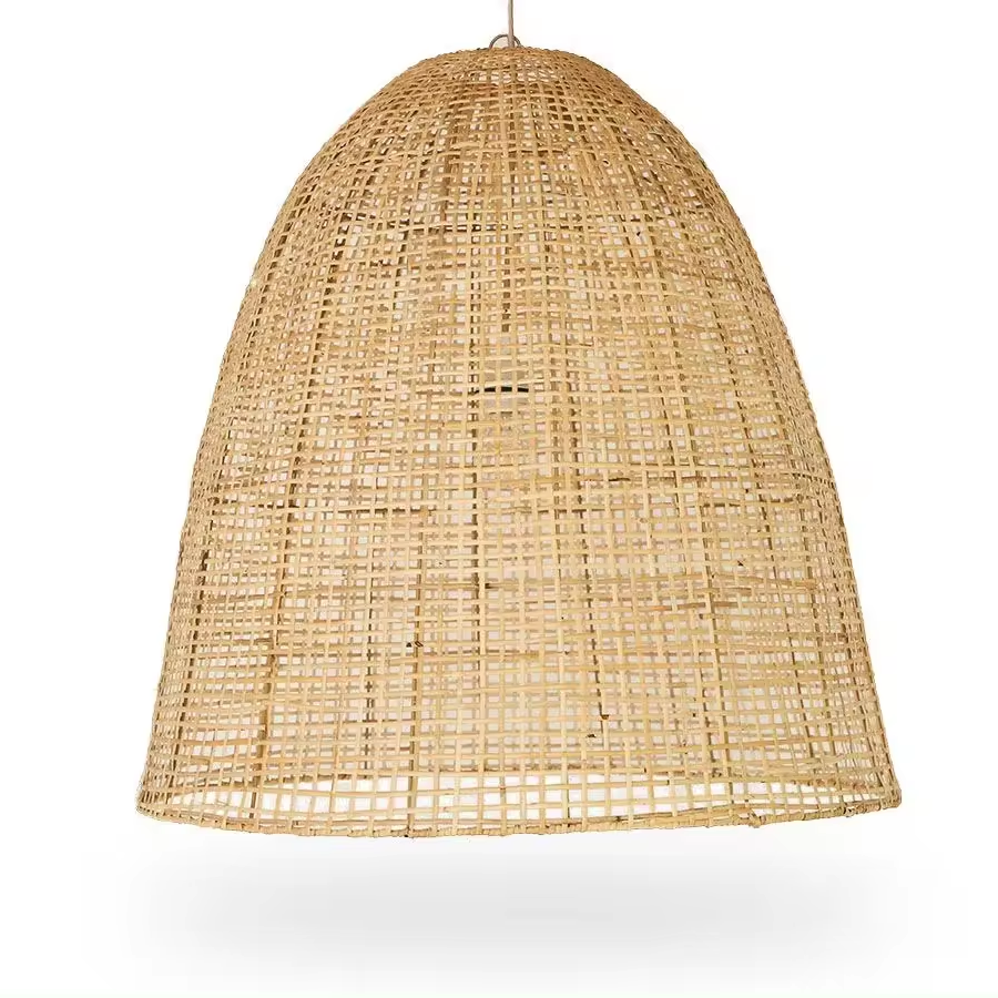 luxury hotel bali villa Interior lighting lamp guest house coastal boho Scandi dining room rattan lampshade