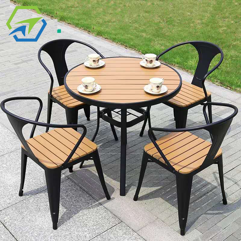 Modern Cafe Table Chairs Commercial bistro Luxury Outdoor Restaurant Furniture Set