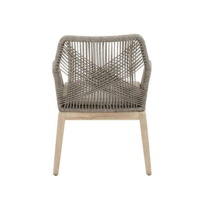 Indoor or garden chair outdoor dining room sitting furniture  unique woven modern rope chair