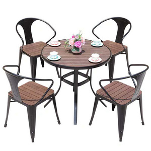 Modern Cafe Table Chairs Commercial bistro Luxury Outdoor Restaurant Furniture Set