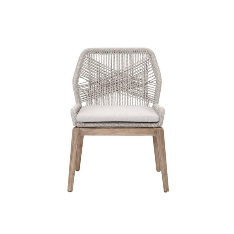 Indoor or garden chair outdoor dining room sitting furniture  unique woven modern rope chair