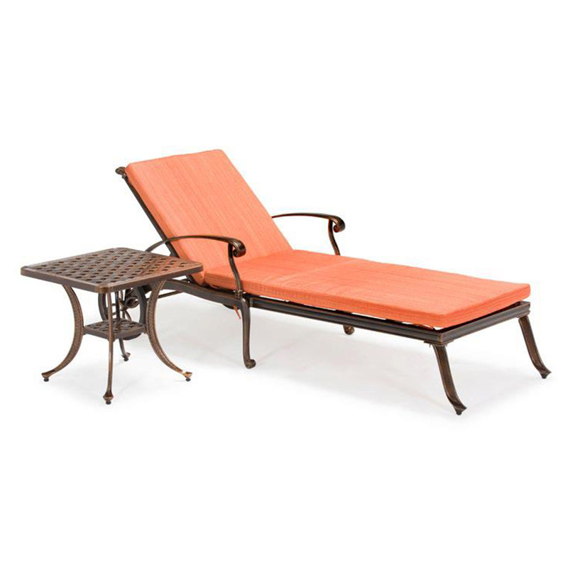 Outside Furniture Pool Bed Outdoor Patio Hotel Beach Luxury Cast Aluminum Lounger Chair Sunbed All Weather Garden Sun Loungers