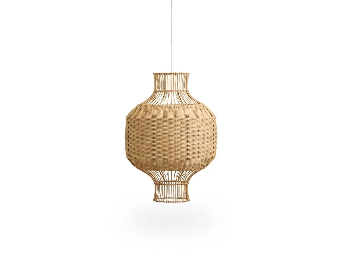 Creative boho style rattan decoration lighting lamp modern rustic beach house statement lighting pendant rattan lampshade