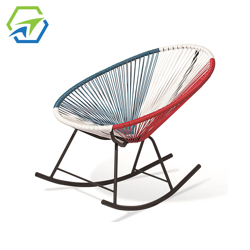 wholesale patio rattan garden round string moon chairs metal egg lounge acapulco single garden chair outdoor