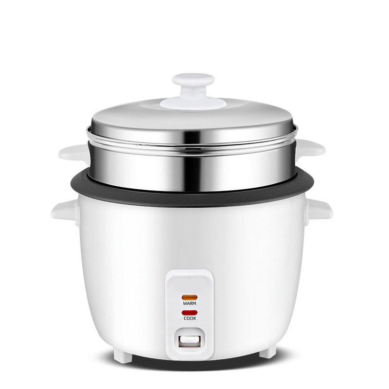 Hot sale nonstick removable inner pot 2L portable travel electric One Touch white soup Rice Cooker with Measuring Cup