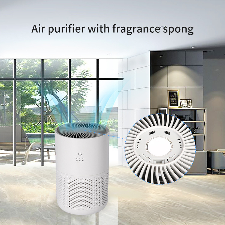 Wholesale Factory Price Remove Dust Smoke Pollutants Odor Desktop Use Room Hepa Air Purifier for Home Allergies Pets Hair in Bed