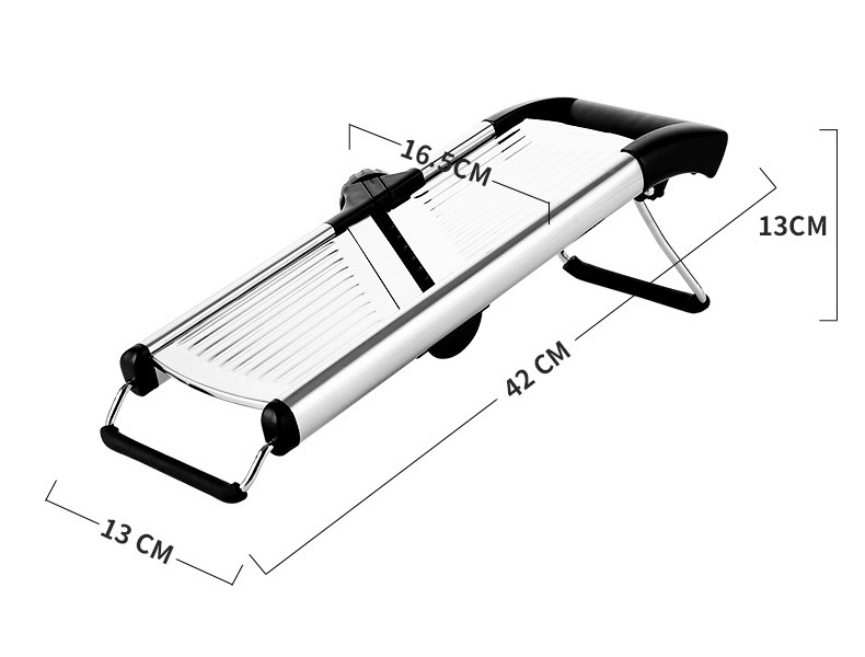 Adjustable Stainless Steel Blades French Fry Cutter Food Fruit Vegetable Chopper Potato Onion Chip veggie Mandoline Slicer